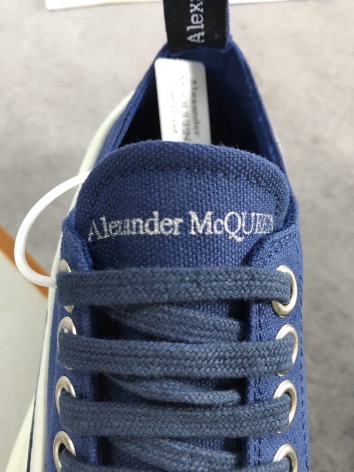 Alexander McQueen 女式 Tread Slick 系带棉质蓝色