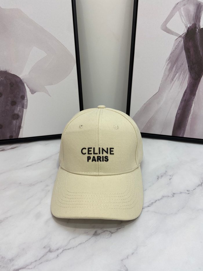 Celine 棒球帽 奶油色 Celine 帽