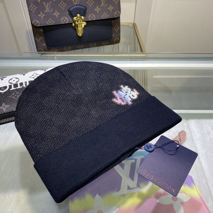 黑色 LV 头饰 Louis Vuitton 毛线帽