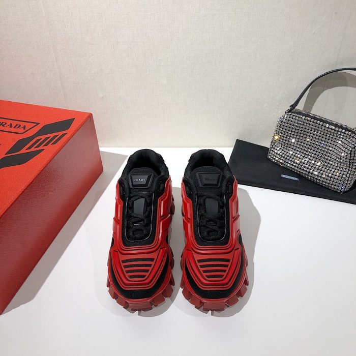 Prada Cloudbust Thunder 运动鞋 红黑 女式 PRD