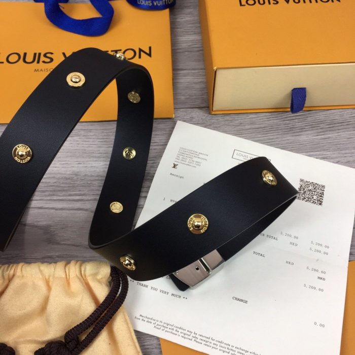 Louis Vuitton LV 标志性双面腰带 银色五金 LV 女士腰带