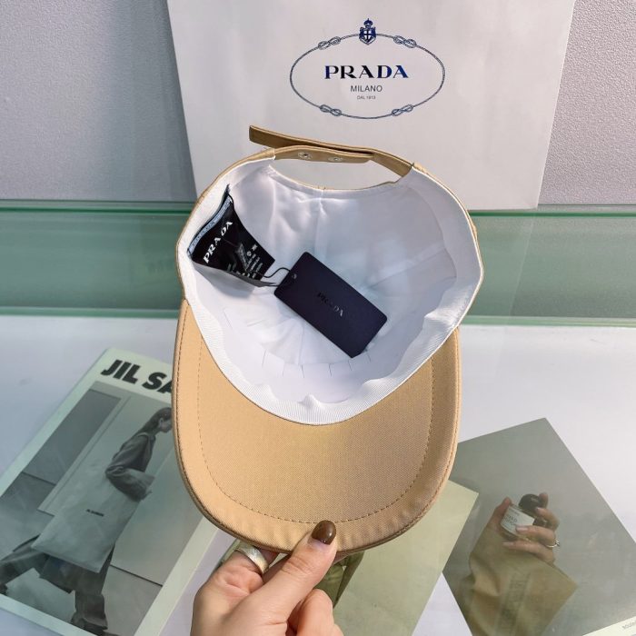 Prada Drill 棒球帽 米色 Prada 帽子