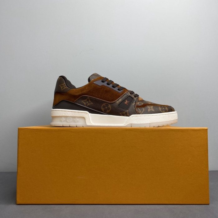 路易威登 男士运动鞋 Monogram Canvas 棕色 Virgil Abloh LV