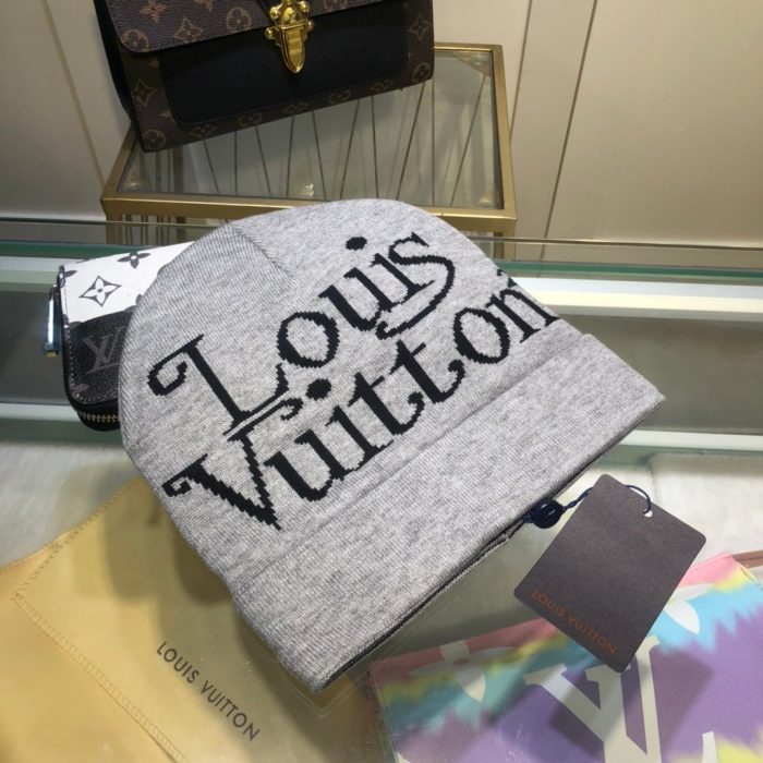 Louis Vuitton 灰色 LV 头饰无檐小便帽