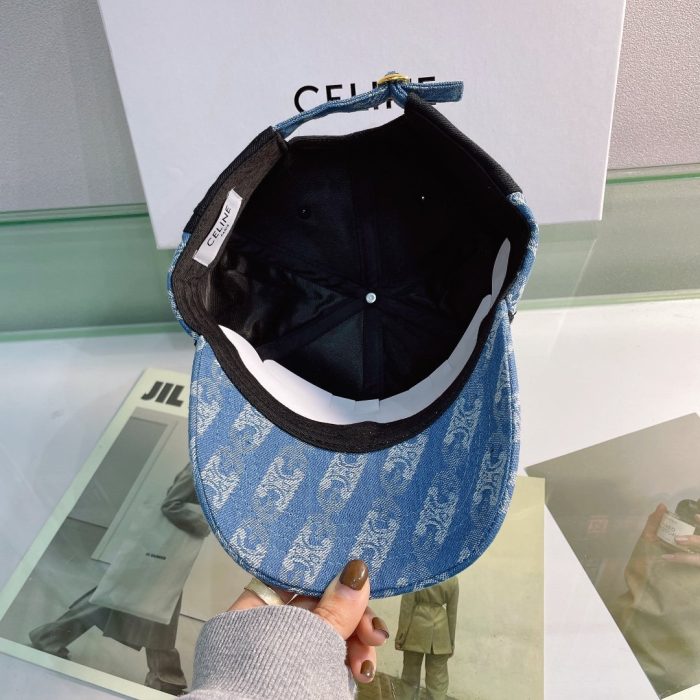 Celine 黑色棉质棒球帽