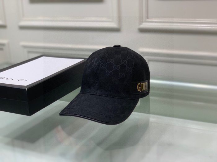 Gucci GG 棒球帽 黑色 GG 帽子