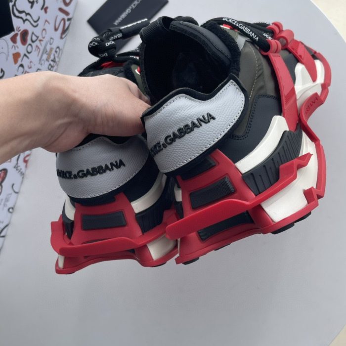 杜嘉班纳Gabbana 混合材质太空运动鞋 多色 男士 DG 鞋 CS1963AQ7178B973
