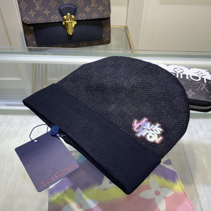 黑色 LV 头饰 Louis Vuitton 毛线帽