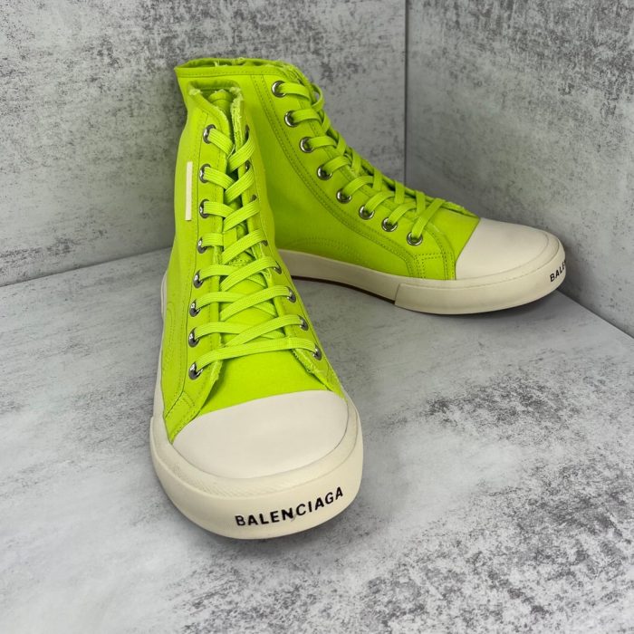 复刻巴黎世家（Balenciaga） Paris 男士黄色高帮运动鞋