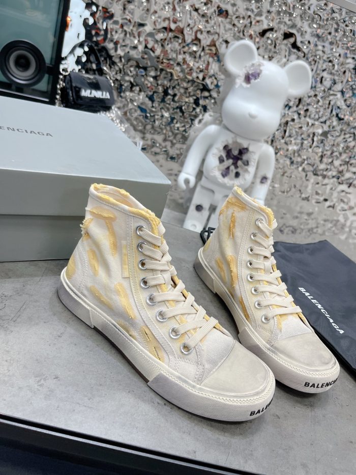 Balenciaga Paris 男士白色高帮运动鞋