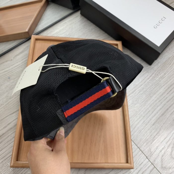 Gucci GG 帆布棒球帽黑色