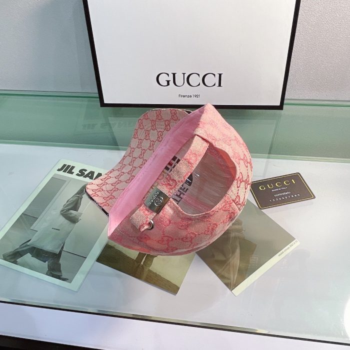 Gucci GG 帆布棒球帽 粉色