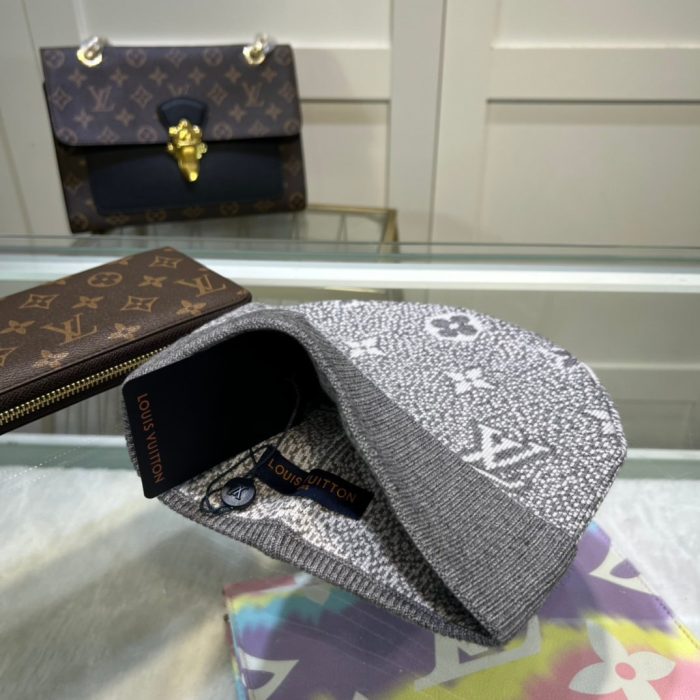 Louis Vuitton 灰色 LV 头饰无檐小便帽