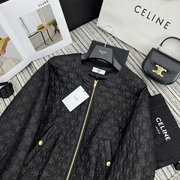 Celine 女士飞行员夹克 黑色