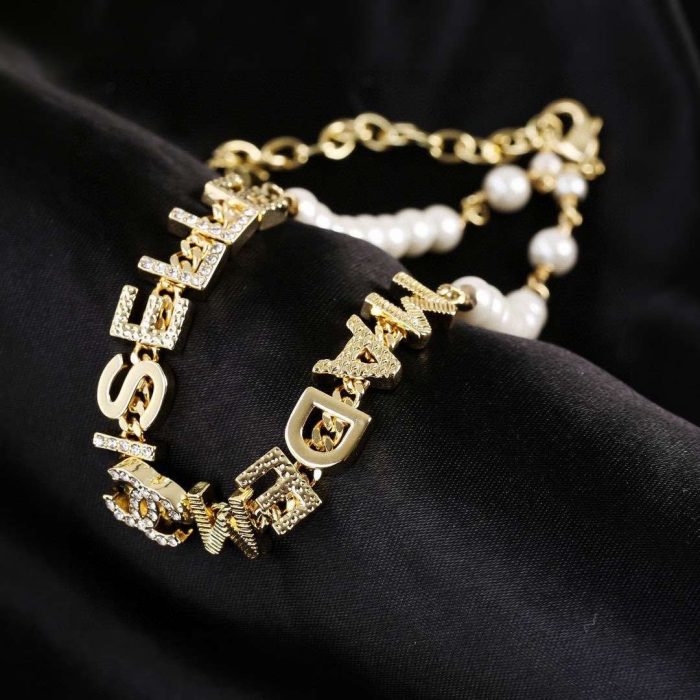 Chanel 双 C 项链 金色 女士