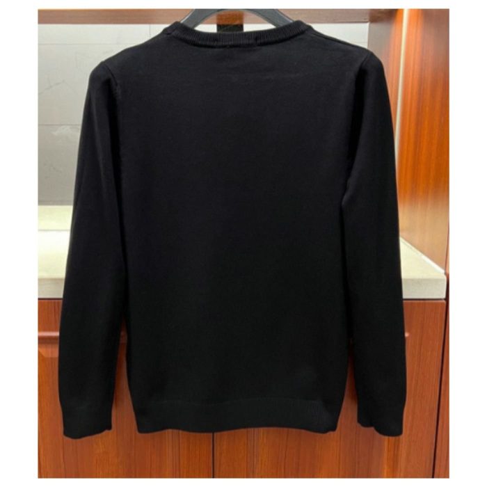 Prada 男士黑色棉质圆领运动衫