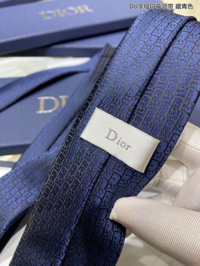 Dior 男士倾斜领带海军蓝