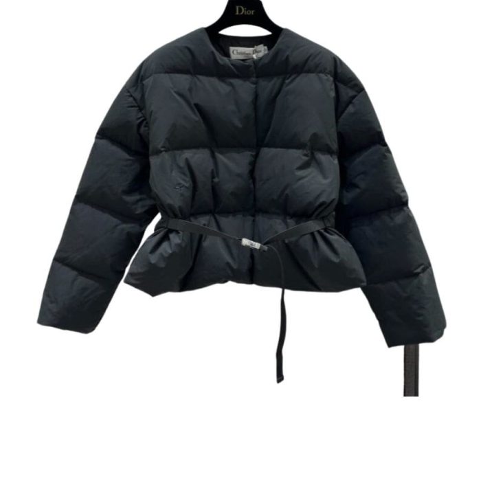 Dior 冬季女式短款羽绒服 黑色