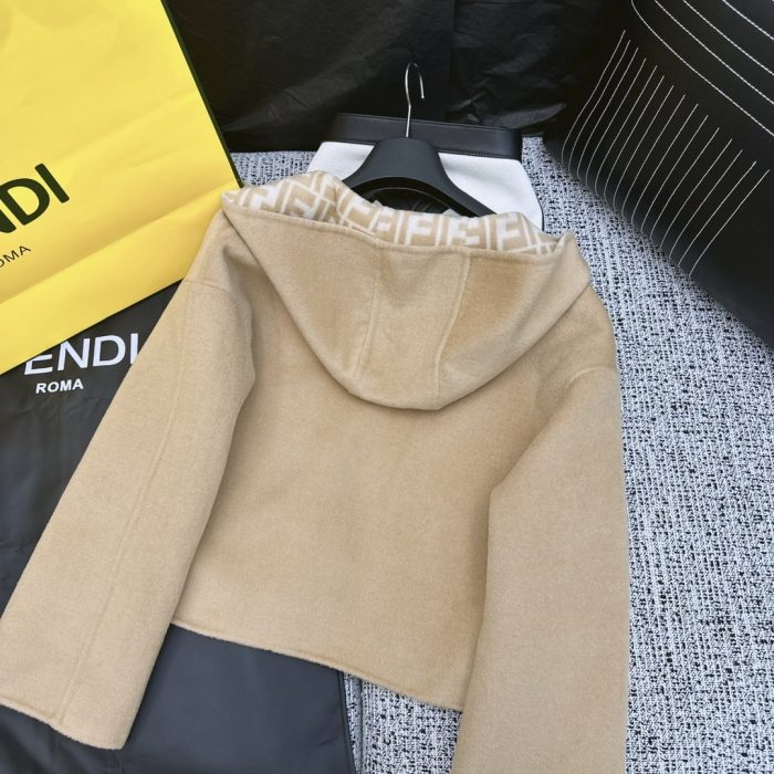 Fendi 女式双拉链夹克 棕色