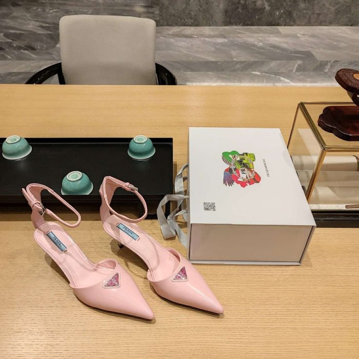 Prada Hilda 女式粉色高跟鞋