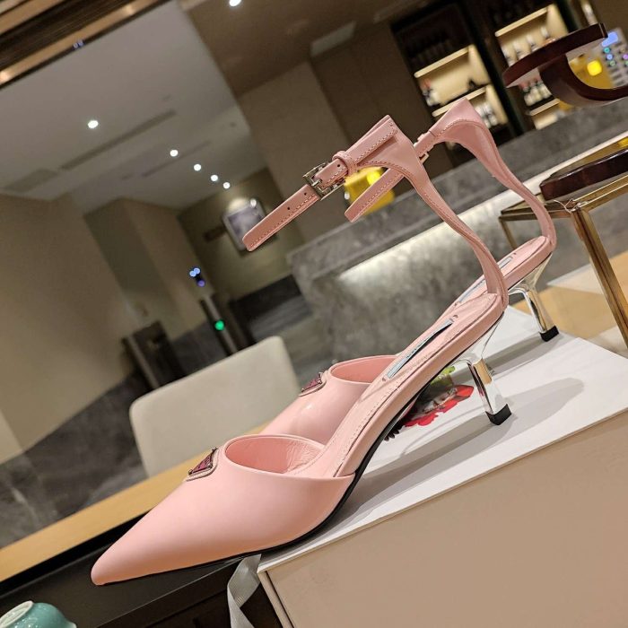 Prada Hilda 女式粉色高跟鞋