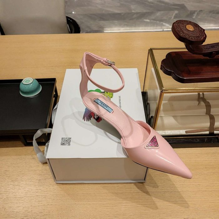 Prada Hilda 女式粉色高跟鞋
