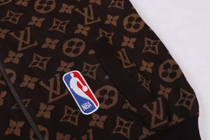 路易威登 LV-NBA 图案男士夹克 棕色