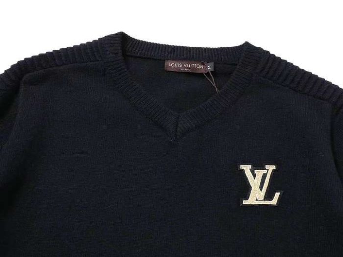 路易威登 Monogram 棉质组成 LV 男士黑色运动衫