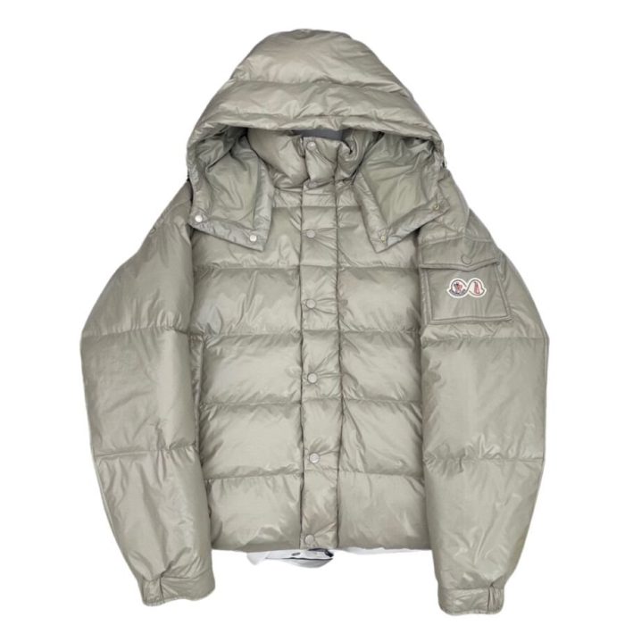 Moncler Maya 女士灰色软壳面料羽绒服