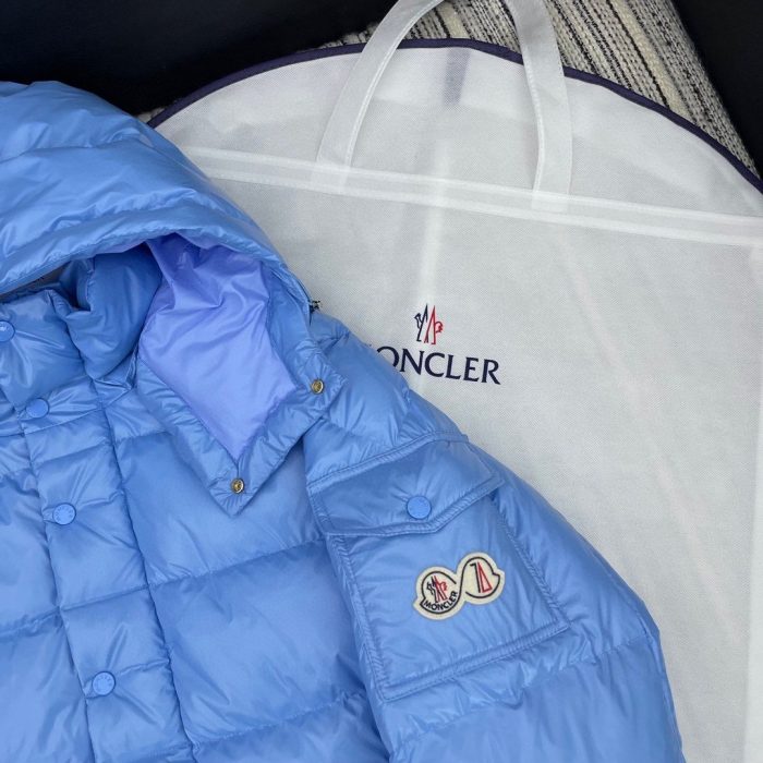 Moncler Maya 女式软壳服装羽绒服蓝色