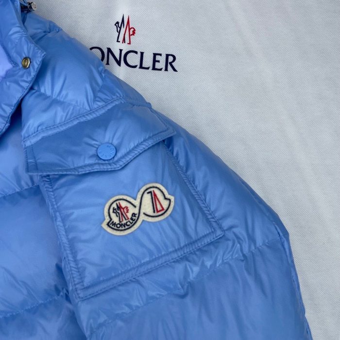 Moncler Maya 女式软壳服装羽绒服蓝色