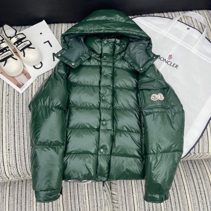 Moncler Maya 女式软壳服装羽绒服 绿色