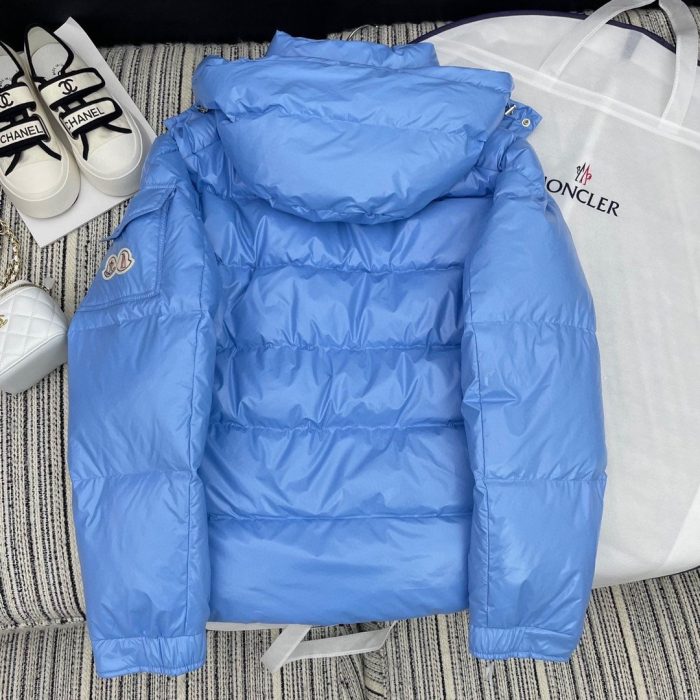 Moncler Maya 女式软壳服装羽绒服蓝色