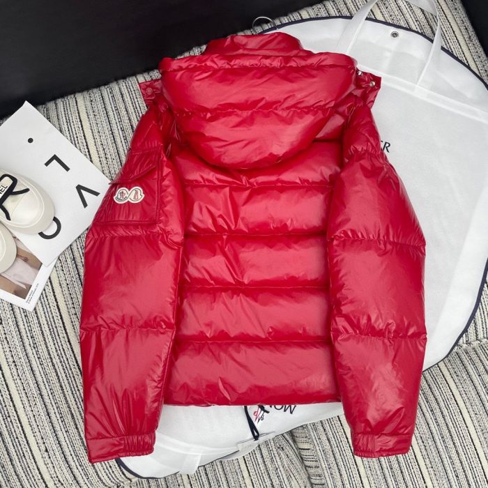 Moncler Maya 女式加厚软壳服装羽绒服 红色