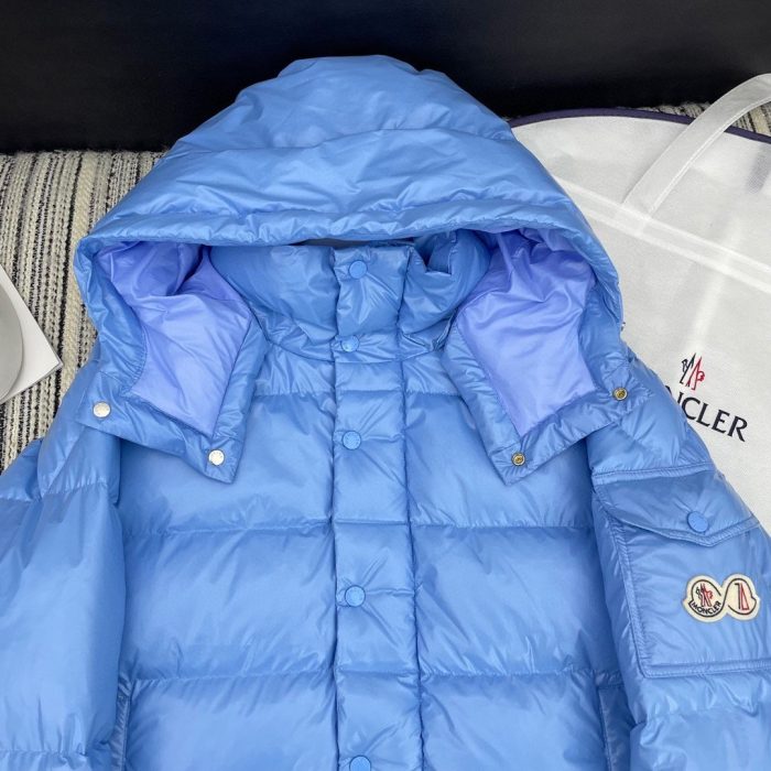 Moncler Maya 女式软壳服装羽绒服蓝色