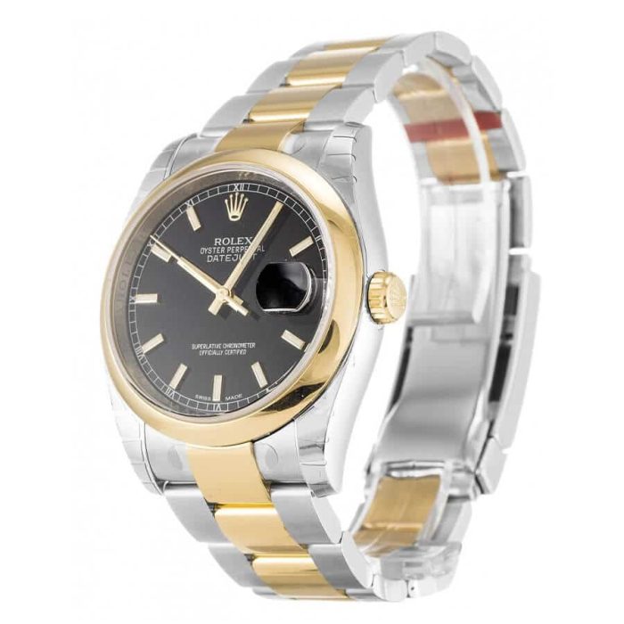 劳力士 Datejust 黄金黑表盘 116203 Oyster