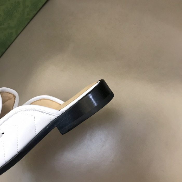 男士互扣式 G 白色拖鞋
