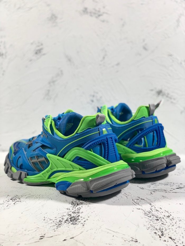 Balenciaga Track.2 女式透明鞋底运动鞋 蓝色