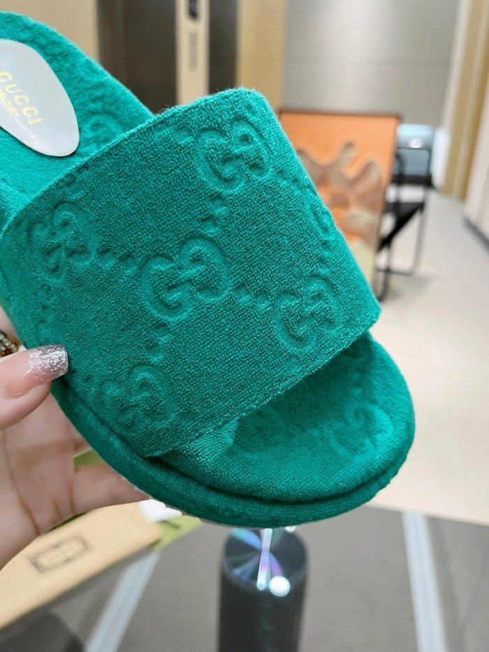 Gucci 女士 GG 厚底凉鞋 绿松石色 女士 GG