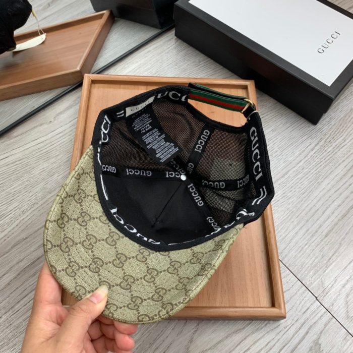 Gucci GG 帆布棒球帽米色