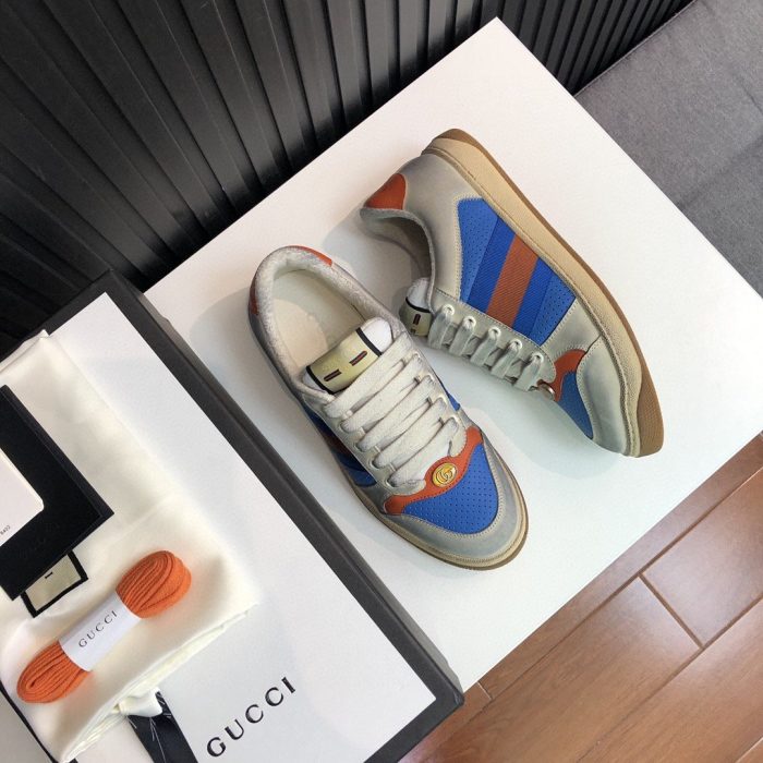 Gucci 男士 Screener 低帮男式蓝白色 546163 0YI20 9581