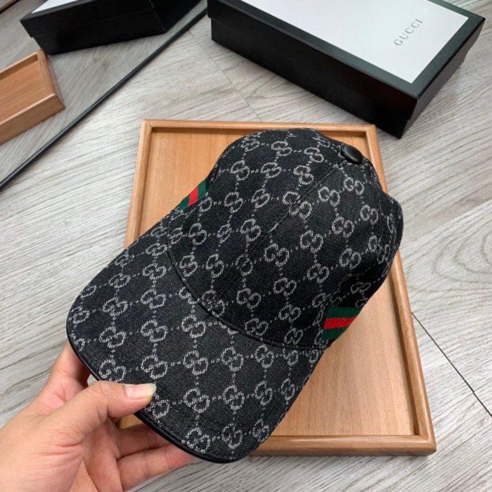 Gucci GG 帆布棒球帽黑色