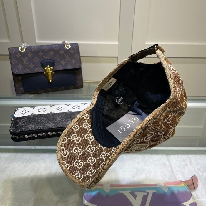 Gucci GG 帆布棒球帽 棕色