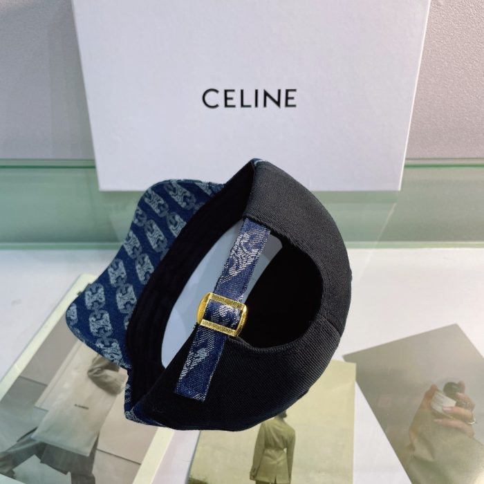 Celine 黑色棉质棒球帽