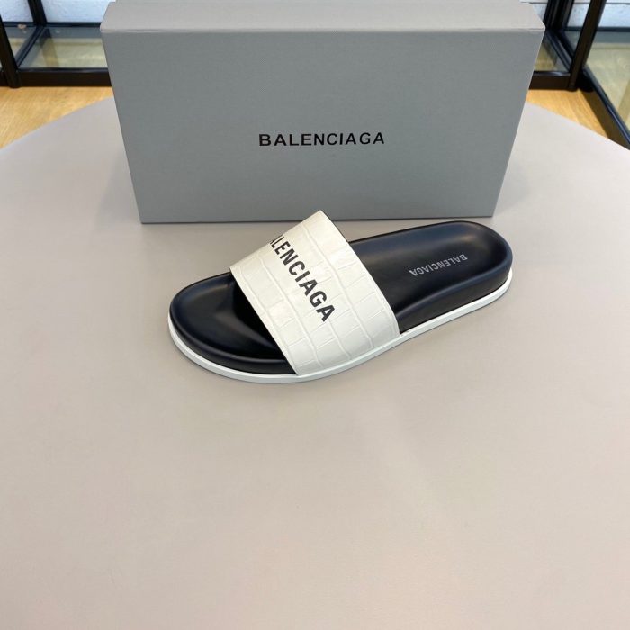 Balenciaga 男士白色拖鞋