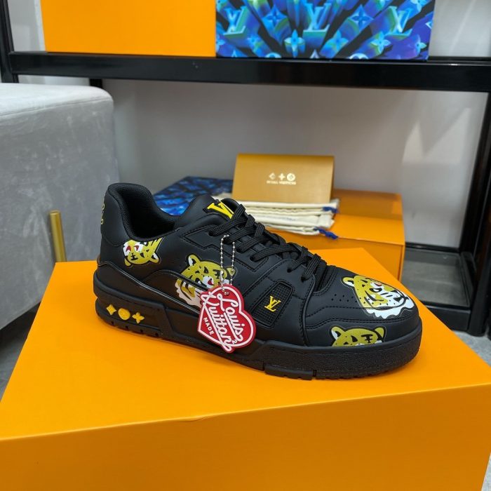 路易威登 男士运动鞋黑色 Nigo/Virgil Abloh LV 1A9JBL