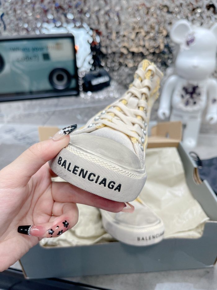 Balenciaga Paris 男士白色高帮运动鞋