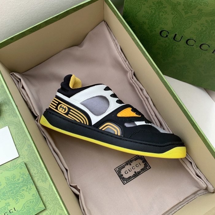 Gucci 女式篮球运动鞋黑黄白 661308 2SH90 1098