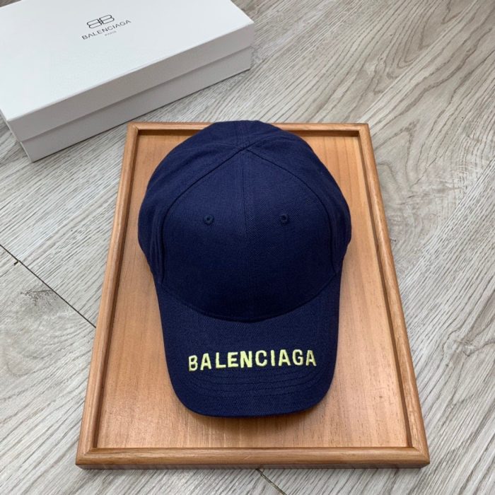 Balenciaga 蓝色徽标遮阳帽