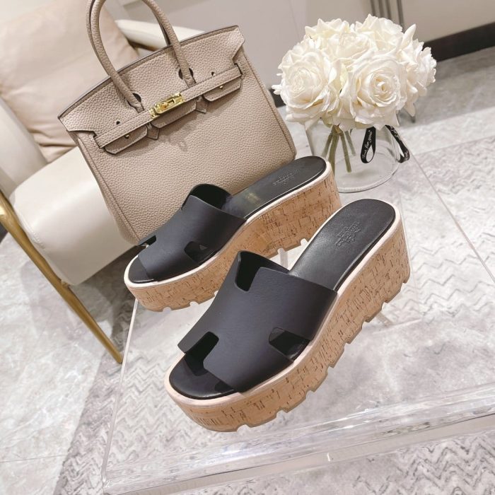 Hermes Eze 30 女式凉鞋黑色，女鞋 H221026Z 02350